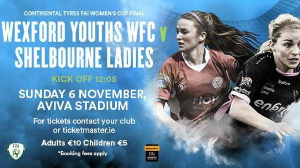 Shelbourne Ladies v Wexford Youths WFC in Cup Final