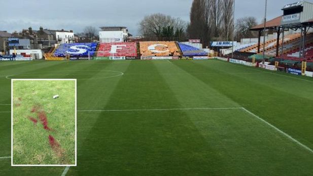 An image of Tolka Park where the protest happened.Club Apologised.