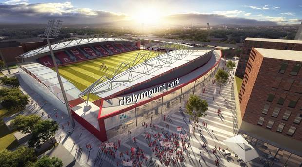 Dalymount park stadium render