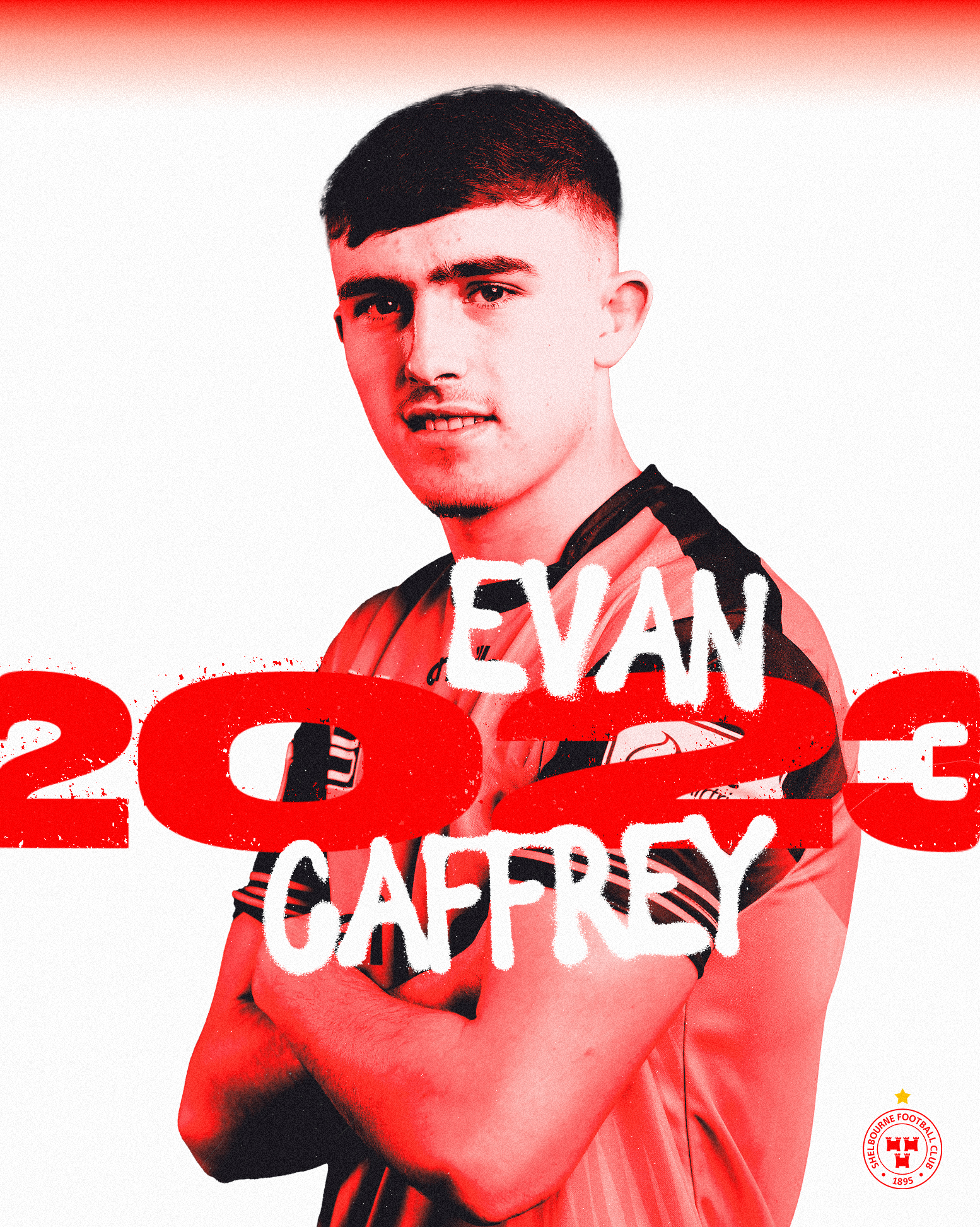 Evan Caffrey is a Red